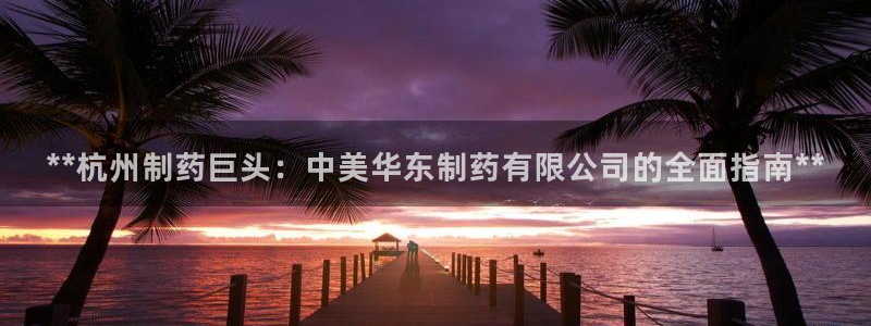 九游会老哥俱乐部官网:**杭州制药巨头:中美华东制药有限公司